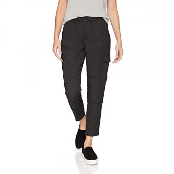 Brand - Daily Ritual Women's Lyocell Slim Fit Patch Pocket Cargo Pant
