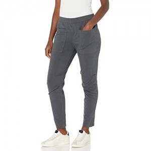Daily Ritual Women's Stretch Cotton Knit Twill Seamed Utility Pant