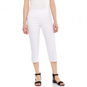 Leveret Women's Pants Pull on Comfort Fit Dress Capri Pants (Size 4-18)