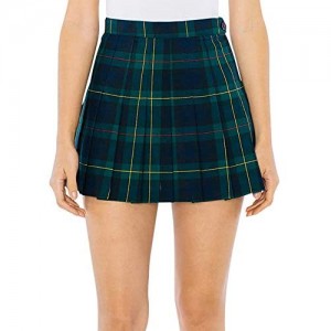 American Apparel Women's Plaid Tennis Skirt
