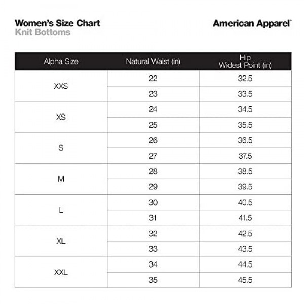 American Apparel Women's Thick Rib Maxi Skirt