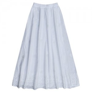 Ayurvastram Pure Cotton Hand Embroidered Long Skirt