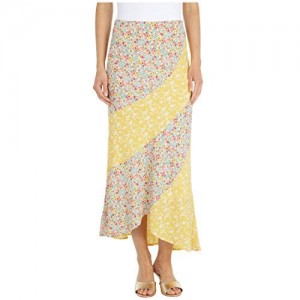 BB DAKOTA Women's Mixed Print Buble Crepe Skirt