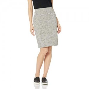Daily Ritual Women's Terry Cotton and Modal Pencil Skirt