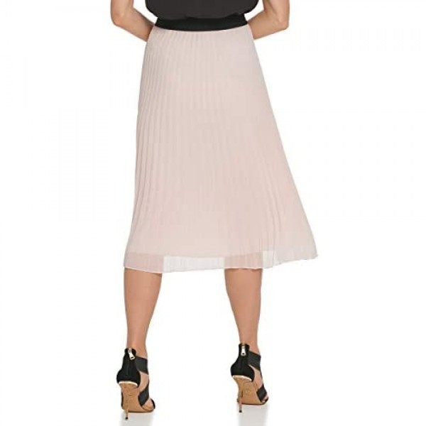 DKNY SPORTSWEAR Women's Missy Pull on Pleated Maxi Skirt