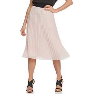 DKNY SPORTSWEAR Women's Missy Pull on Pleated Maxi Skirt