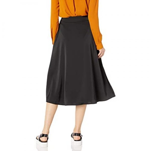 kensie Women's Matte Shine Midi Skirt