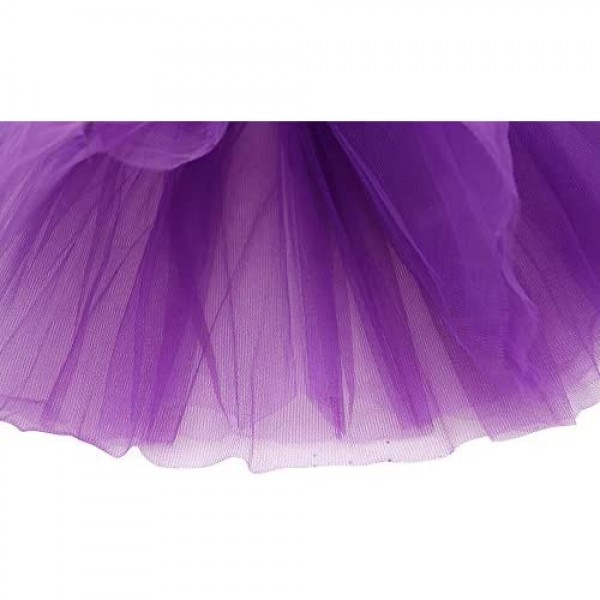 Simplicity Women's Adult Classic Elastic 3 or 4 Layered Tulle Tutu Skirt