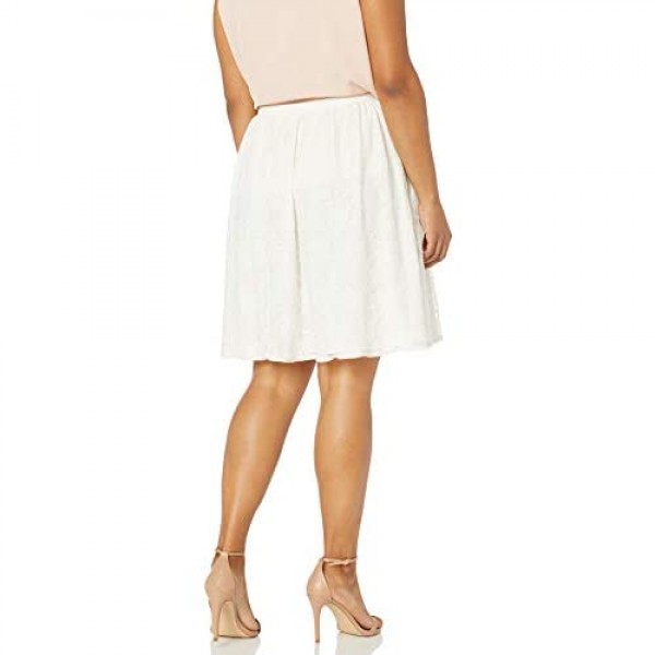 Star Vixen Women's Plus Size Lace Full Midlength Skirt