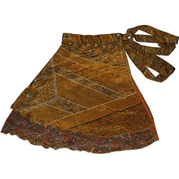 Wevez Women's Plus Size Sari Magic Skirt One Size Assorted