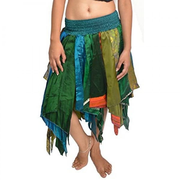 Wevez Women's Tribal Leaves Style Skirt Pack of 3 One Size Assorted