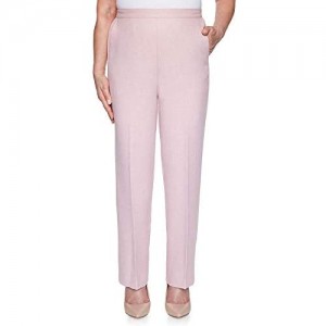 Alfred Dunner Women's Textured Proportioned Medium Pant