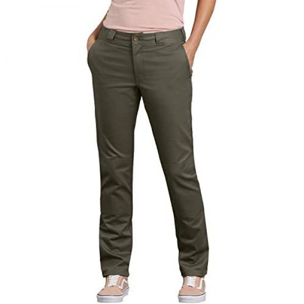 Dickies Women's Double Knee Work Pant with Stretch Twill