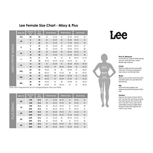 LEE Women's Plus Size Flex Motion Regular Fit Straight Leg Pant