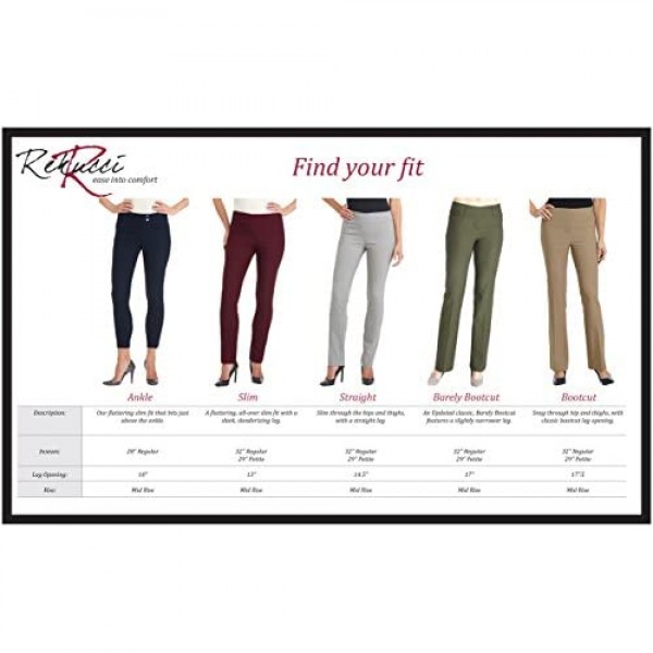 Rekucci Women's Ease into Comfort Stretch Slim Pant