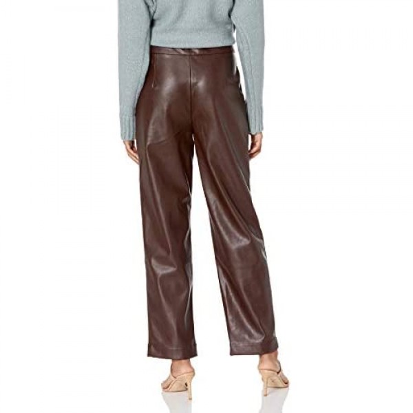 KENDALL + KYLIE Women's Vegan Leather Cropped Pant