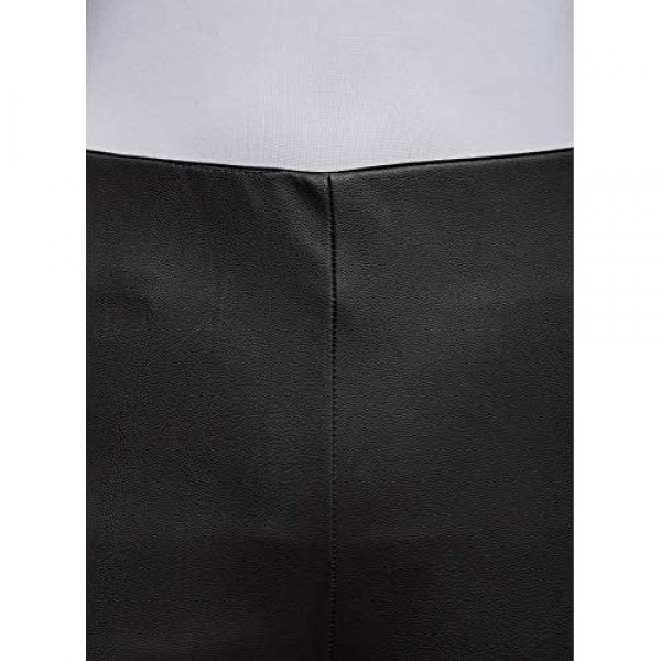 oodji Ultra Women's Faux Leather Zipper Trousers
