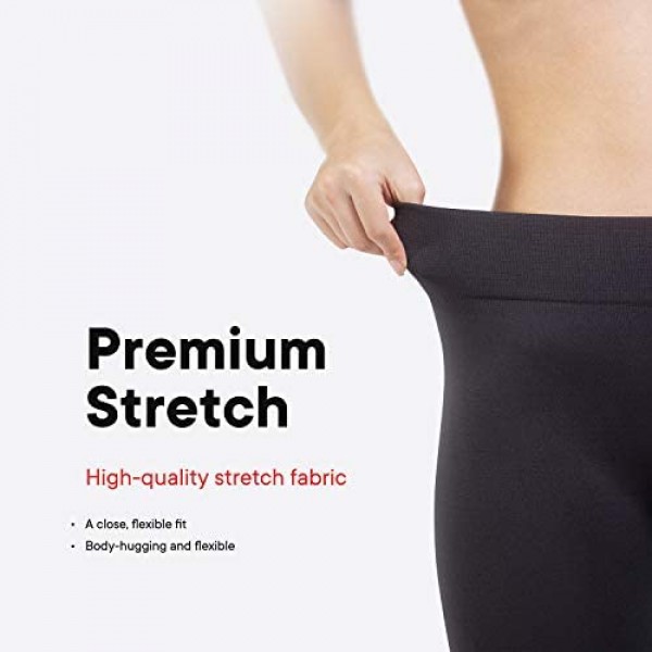 6 Pack Seamless Fleece Lined Leggings for Women - Winter Workout & Everyday Use - One Size