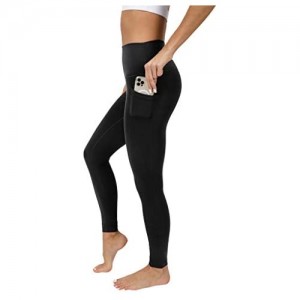 90 Degree By Reflex High Waist Cotton Elastic Free Cloudlux Ankle Leggings with Side Pocket