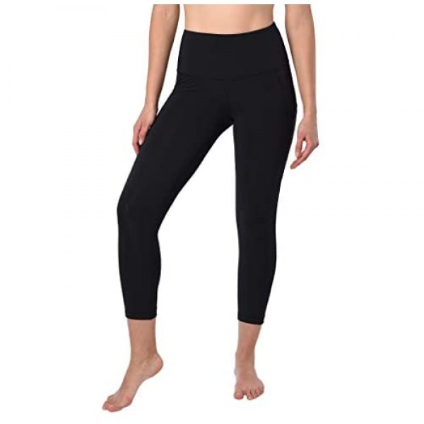 90 Degree By Reflex High Waist Squat Proof Yoga Capris with Side Pocket