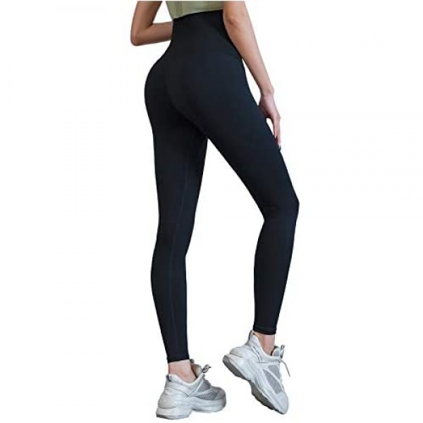 CANGHPGIN High Waisted Leggings for Women - Adjustable Tummy Control Yoga Pants for Running Cycling Gym Workout