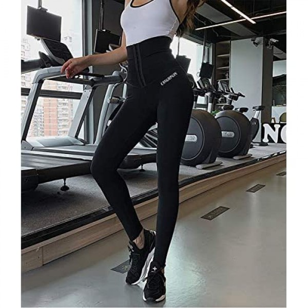 CANGHPGIN High Waisted Leggings for Women - Adjustable Tummy Control Yoga Pants for Running Cycling Gym Workout