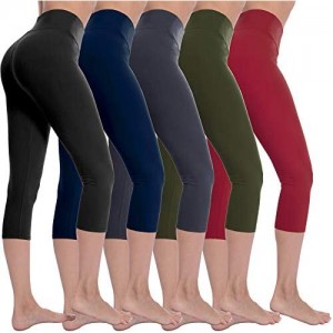 Natural Feelings High Waisted Leggings for Women Ultra Soft Stretch Opaque Slim Yoga Leggings One Size & Plus Size