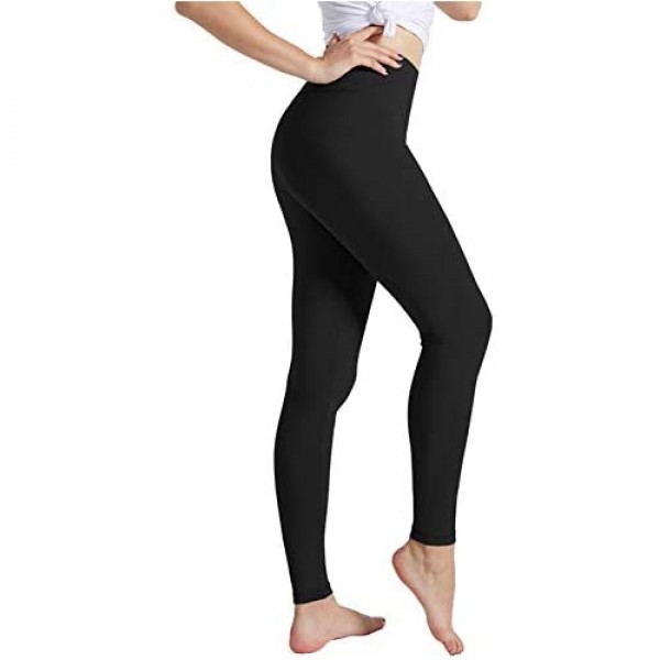 NORMOV High Waisted Butter Soft Leggings for Women Elastic Comfortable Casual Yoga Pants