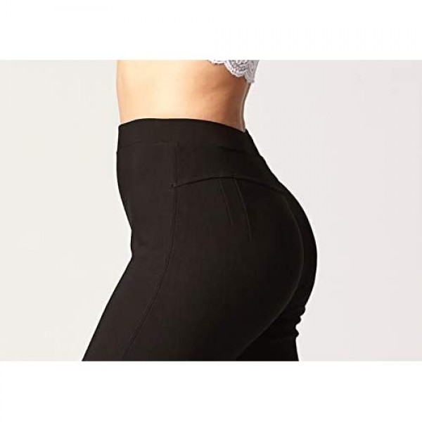 Premium Women's Stretch Ponte Pants - Dressy Leggings - Wear to Work - All Day Comfort