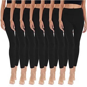 sofysofy Black Women's Leggings Multipack – Ultra Soft Stretchy