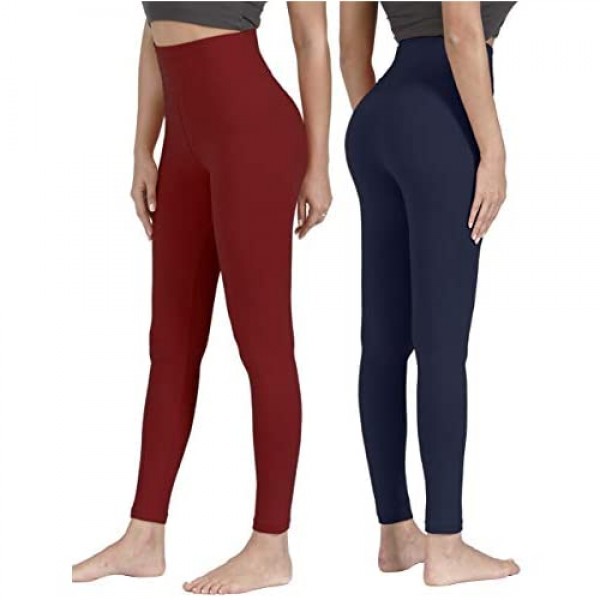 VALANDY High Waisted Leggings for Women Buttery Soft Stretchy Tummy Control Workout Yoga Running Pants One&Plus Size