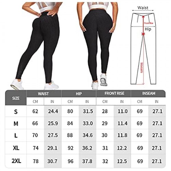 Women's High Waist Yoga Pants Tummy Control Leggings Workout Running Butt Lift Tights