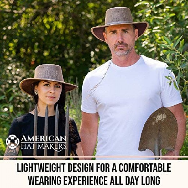 American Hat Makers Cabana Mesh Sun Hat for Men and Women — Handcrafted