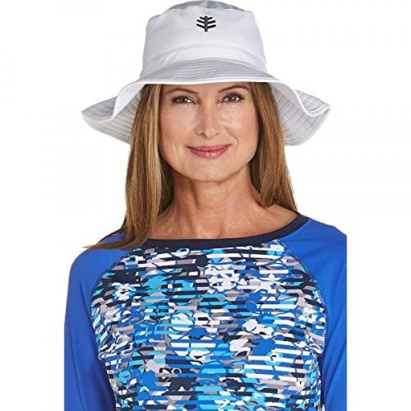 Coolibar UPF 50+ Women's Brighton Chlorine Resistant Bucket Hat - Sun Protective