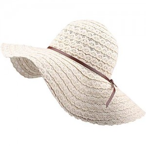 FURTALK Summer Beach Sun Hats for Women UPF Woman Foldable Floppy Travel Packable UV Hat Cotton  Wide Brim Hat