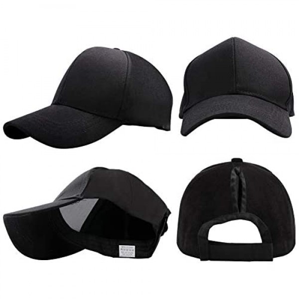 High Ponytail Baseball Hats Cap for Women(Mesh/Glitter/Washed/Classic) Messy Bun Ponycaps Adjustable Cotton Sun Baseball Cap