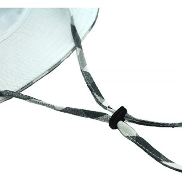 LLmoway Women Bucket Hat Packable Cotton Reversible Sun Hat with Detachable Cord