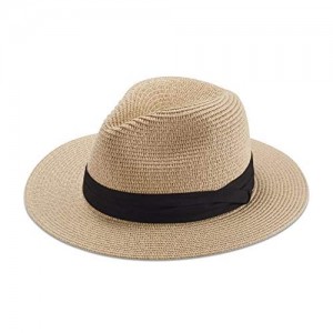 Sowift Beach Hats for Women  Summer Straw Hats Wide Brim Panama Hats with UV UPF 50+ Protection for Girls and Ladies