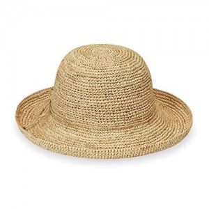 Wallaroo Hat Company Petite Catalina Sun Hat – Adjustable  Natural Raffia