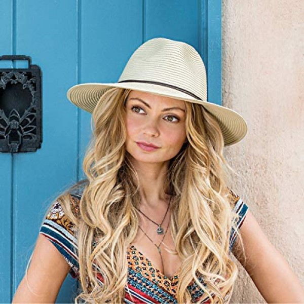 Wallaroo Hat Company Women’s Montecito Sun Hat – UPF 50+ Broad Brim Elegant Style Designed in Australia.