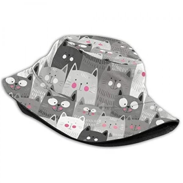 AHOOCUSTOM Cute Sea Otter Aesthetic Print Bucket Hat for Women Men Summer Cooling Golf Fun