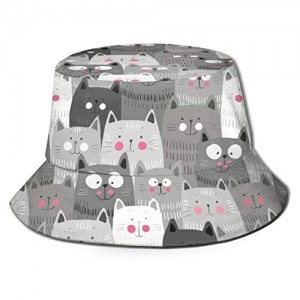 AHOOCUSTOM Cute Sea Otter Aesthetic Print Bucket Hat for Women Men Summer Cooling Golf Fun