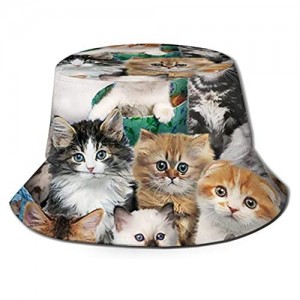 Bucket Hat Packable Summer Travel Beach Sun Hat Boonie Cap for Women Men Children