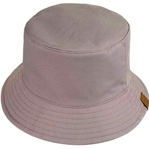 C.C Reversible Unisex 100% Cotton Packable Bucket Sun Beach Pool Fisherman Hat