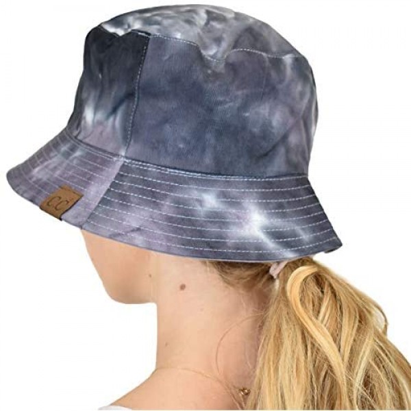 C.C Unisex 100% Cotton Packable Reversible Tie Dye Bucket Sun Hat
