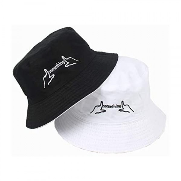 Embroidered Bucket Hats Personalized Fisherman Cap for Men Women Packable Reversible Sun Hat