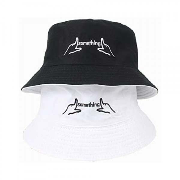 Embroidered Bucket Hats Personalized Fisherman Cap for Men Women Packable Reversible Sun Hat