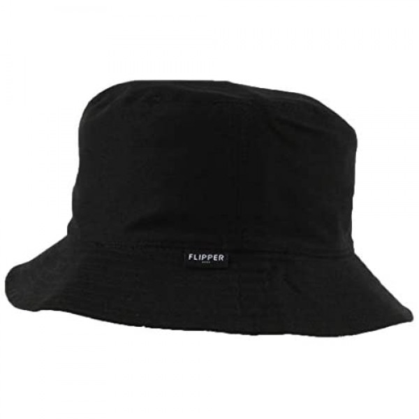 Flipper Thuglife Logo Printed Reversible Cotton Sun Boonie Bucket Hat Cap for Man Women Unisex Kpop Korean Style