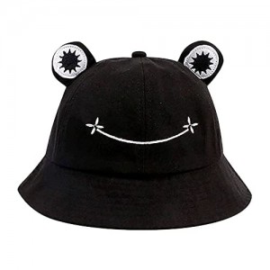 Frog Hat Bucket Hats for Women Cute Froggy Fisherman Hat Wide Brim Beach Sun Hat for Adult/Teen Girl