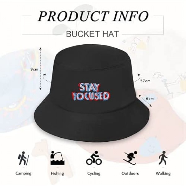 GuanGu Bucket Hats for Women Black Bucket Hat for Men Mens Bucket Hats in Summer for Beach Outdoor Travel Fishing